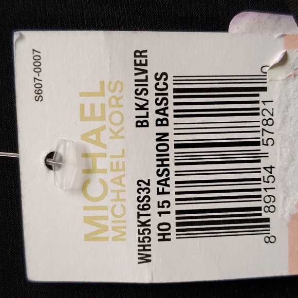 Michael Kors Chain Fringe Tank Top, Black /Silver, Size 2X - Picture 4 of 6